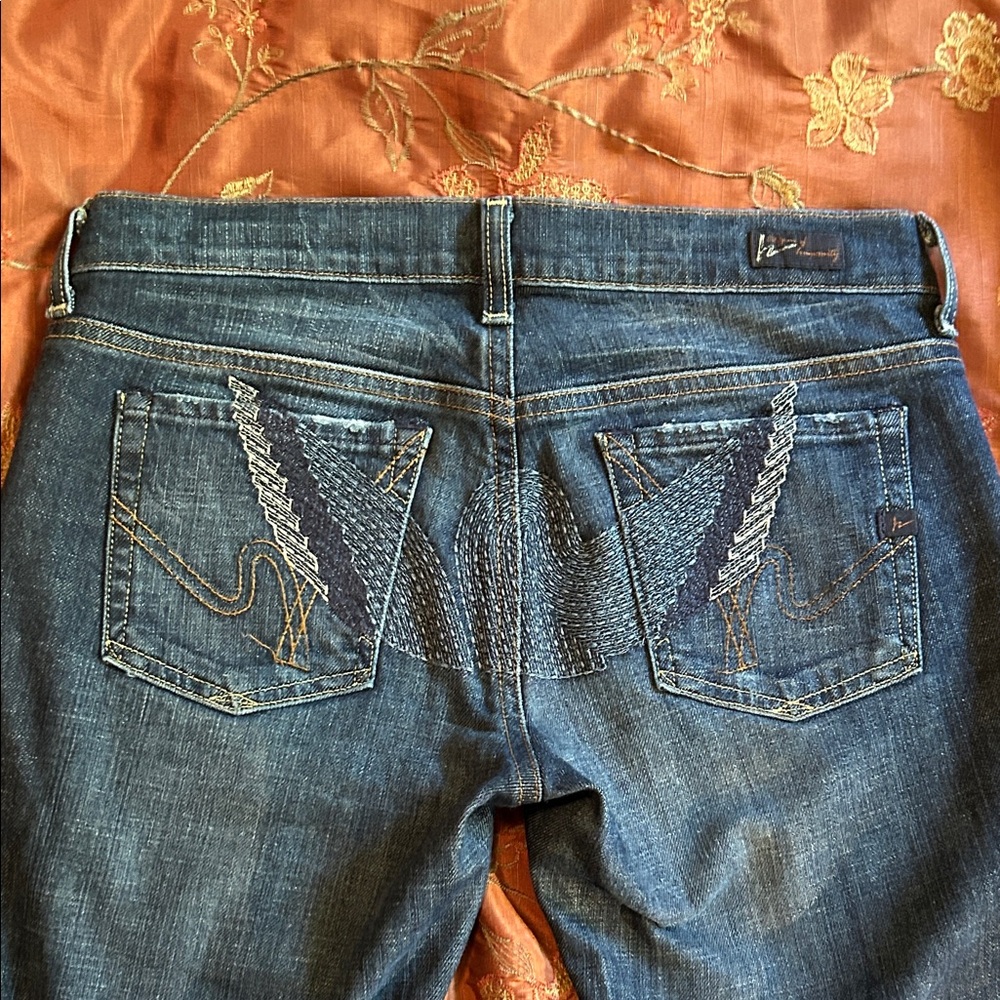 Citizens of Humanity Big Sur Stretch #092
Low Waist Flare Embroidered Wings: 29